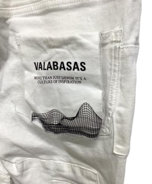 VALABASAS（バラバサス）VALABASAS (バラバサス) フレアスタックデニムパンツ ホワイト サイズ:30の古着・服飾アイテム