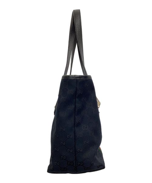 GUCCI（グッチ）GUCCI (グッチ) トートバッグ GGキャンバス ブラックの古着・服飾アイテム