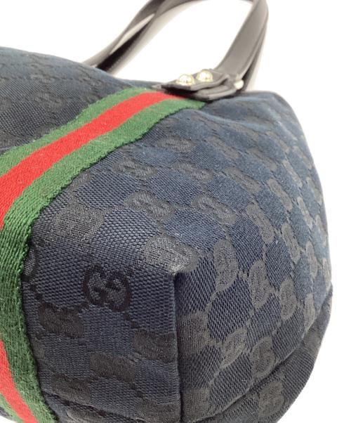 GUCCI（グッチ）GUCCI (グッチ) トートバッグ GGキャンバス ブラックの古着・服飾アイテム