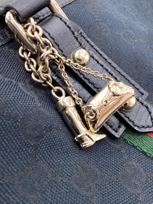 GUCCI（グッチ）GUCCI (グッチ) トートバッグ GGキャンバス ブラックの古着・服飾アイテム