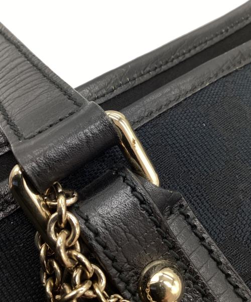 GUCCI（グッチ）GUCCI (グッチ) トートバッグ GGキャンバス ブラックの古着・服飾アイテム