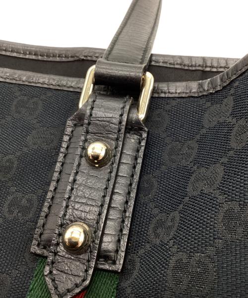 GUCCI（グッチ）GUCCI (グッチ) トートバッグ GGキャンバス ブラックの古着・服飾アイテム