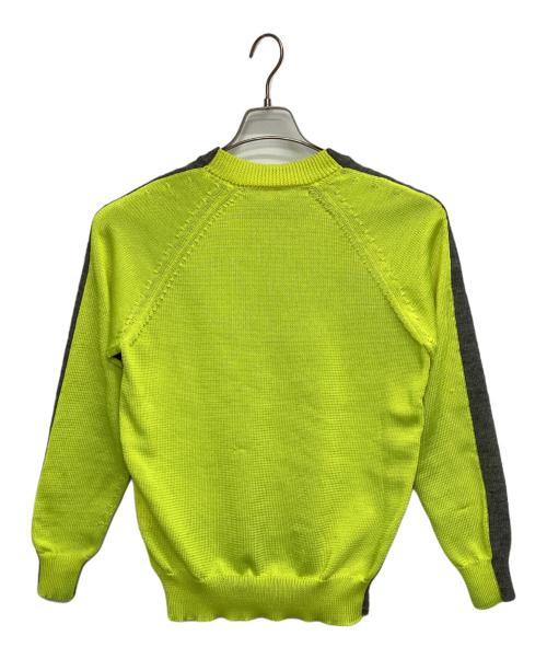 COMME des GARCONS JUNYA WATANABE MAN（コム デ ギャルソン ジュンヤ ワタナベ マン）COMME des GARCONS JUNYA WATANABE MAN (コム デ ギャルソン ジュンヤ ワタナベ マン) 薄手ニット グレー×イエロー サイズ:Sの古着・服飾アイテム