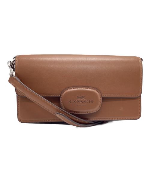 COACH（コーチ）COACH (コーチ) エライザフラップクロスボディバッグ ブラウンの古着・服飾アイテム