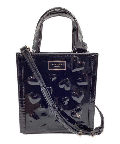 Kate Spade（ケイトスペード）Kate Spade (ケイトスペード) 2WAYバッグ マイハートマンハッタン ブラックの古着・服飾アイテム