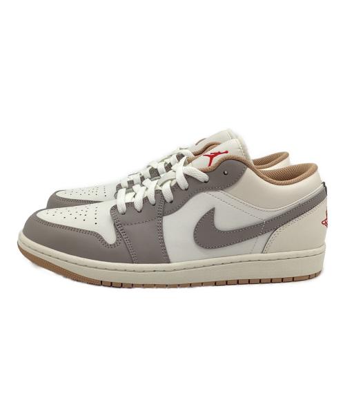 NIKE（ナイキ）NIKE (ナイキ) スニーカー AIR JORDAN 1 LOW ホワイト×グレー サイズ:28.5 未使用品の古着・服飾アイテム