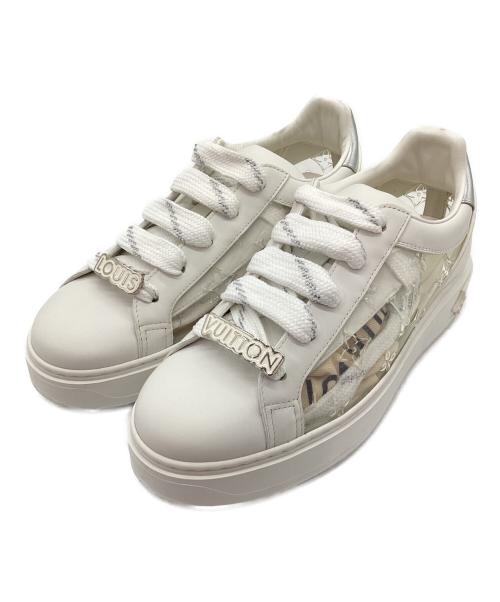 LOUIS VUITTON（ルイ ヴィトン）LOUIS VUITTON (ルイ ヴィトン) ローカットスニーカー タイムアウトラインスニーカー ホワイト サイズ:37の古着・服飾アイテム