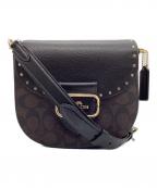 COACHコーチ）の古着「ショルダーバッグ シグネチャー」｜ブラウン×ブラック