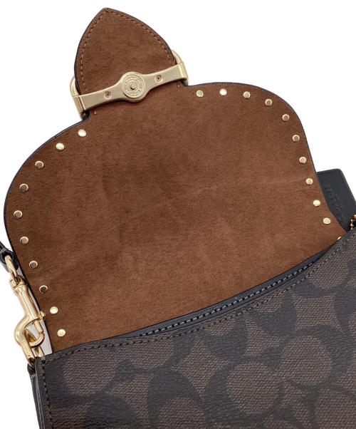 COACH（コーチ）COACH (コーチ) ショルダーバッグ シグネチャー ブラウン×ブラックの古着・服飾アイテム