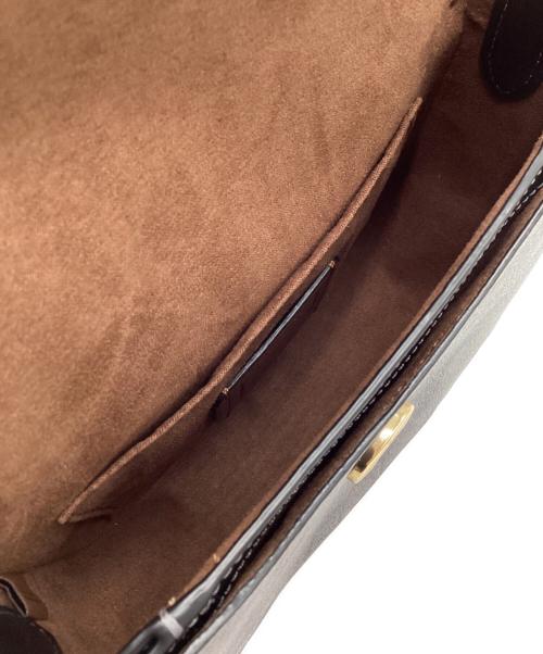 COACH（コーチ）COACH (コーチ) ショルダーバッグ シグネチャー ブラウン×ブラックの古着・服飾アイテム