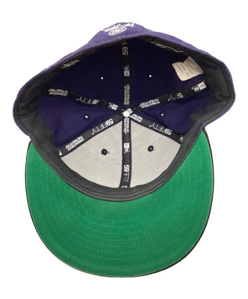 New Era（ニューエラ）New Era (ニューエラ) stussy (ステューシー) キャップ ネイビー×ブラック サイズ:73/4の古着・服飾アイテム