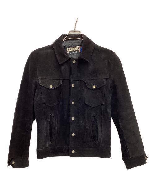 Schott（ショット）Schott (ショット) トラッカージャケット ブラック サイズ:38の古着・服飾アイテム