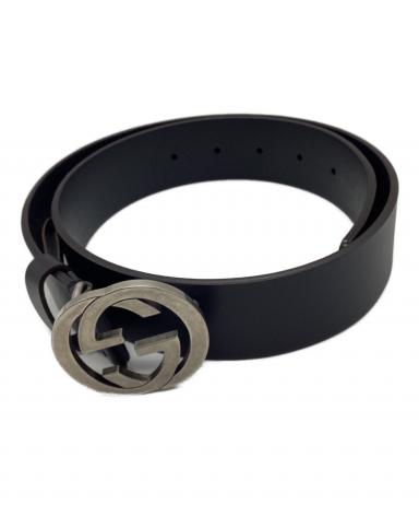 中古・古着通販】GUCCI (グッチ) インターロッキングG レザーベルト