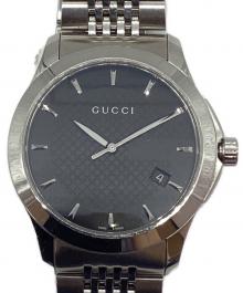 GUCCI（グッチ）の古着「リストウォッチ Gタイムレス」｜シルバー×ブラック