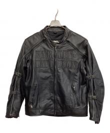 HARLEY-DAVIDSON（ハーレーダビッドソン）の古着「レザージャケット」｜ブラック