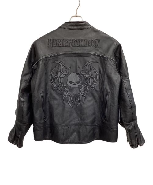 HARLEY-DAVIDSON（ハーレーダビッドソン）HARLEY-DAVIDSON (ハーレーダビッドソン) レザージャケット ブラック サイズ:XLの古着・服飾アイテム