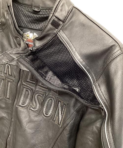 HARLEY-DAVIDSON（ハーレーダビッドソン）HARLEY-DAVIDSON (ハーレーダビッドソン) レザージャケット ブラック サイズ:XLの古着・服飾アイテム