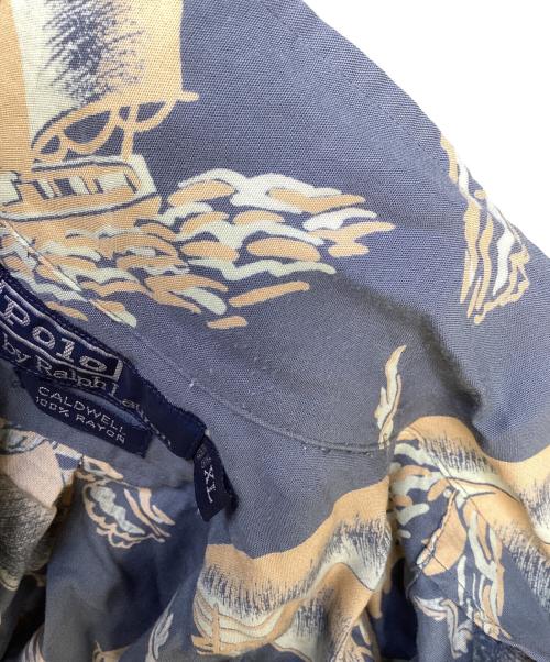 POLO RALPH LAUREN（ポロ・ラルフローレン）POLO RALPH LAUREN (ポロ・ラルフローレン) 半袖シャツ ブルー サイズ:XLの古着・服飾アイテム
