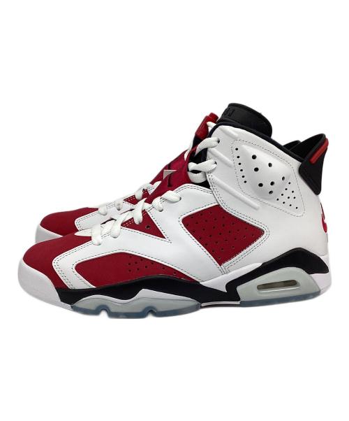 NIKE（ナイキ）NIKE (ナイキ) Air JORDAN 6 RETRO”Carmine” レッド×ホワイト サイズ:26 未使用品の古着・服飾アイテム