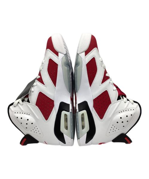 NIKE（ナイキ）NIKE (ナイキ) Air JORDAN 6 RETRO”Carmine” レッド×ホワイト サイズ:26 未使用品の古着・服飾アイテム