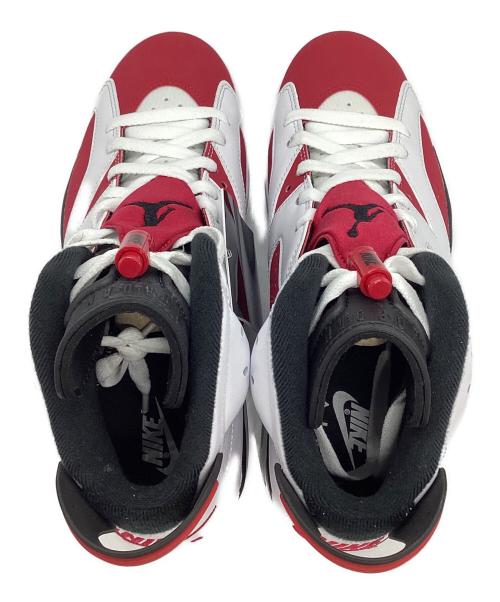 NIKE（ナイキ）NIKE (ナイキ) Air JORDAN 6 RETRO”Carmine” レッド×ホワイト サイズ:26 未使用品の古着・服飾アイテム