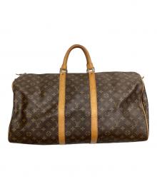 LOUIS VUITTON（ルイ ヴィトン）の古着「トラベルバッグ キーポル55」｜ブラウン