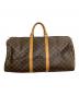 LOUIS VUITTON（ルイ ヴィトン）の古着「トラベルバッグ キーポル55」｜ブラウン