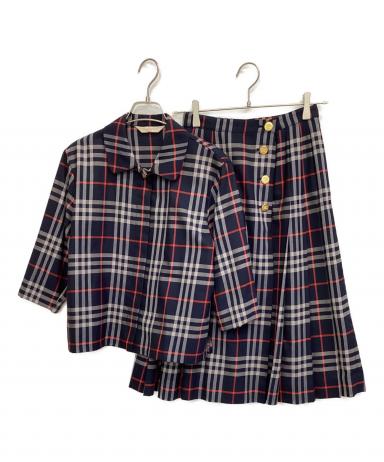 248希少XLサイズ相当 バーバリーロンドン セットアップ スーパー100S 紺 中古・古着通販】Burberry's (バーバリーズ) セットアップ ネイビー