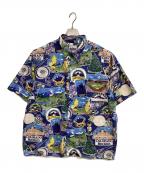 reyn spoonerレイン スプナー）の古着「半袖シャツ COLORADO ROCKIES」｜ネイビー