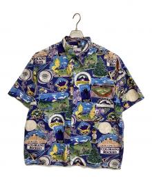 reyn spooner（レイン スプナー）の古着「半袖シャツ COLORADO ROCKIES」｜ネイビー