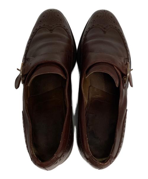 Crockett & Jones（クロケット＆ジョーンズ）Crockett & Jones (クロケット＆ジョーンズ) PAUL SMITH (ポールスミス) LANSDOWNE モンクストラップシューズ ブラウン サイズ:71/2の古着・服飾アイテム