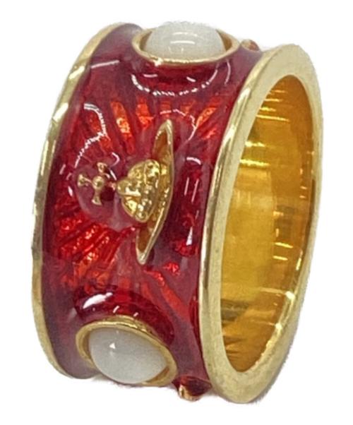 Vivienne Westwood（ヴィヴィアンウエストウッド）Vivienne Westwood (ヴィヴィアンウエストウッド) キングリング ゴールド×レッド サイズ:記載なし(推定14号)の古着・服飾アイテム