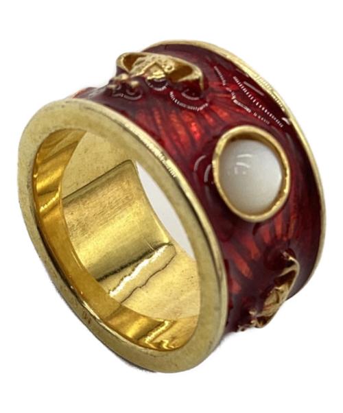 Vivienne Westwood（ヴィヴィアンウエストウッド）Vivienne Westwood (ヴィヴィアンウエストウッド) キングリング ゴールド×レッド サイズ:記載なし(推定14号)の古着・服飾アイテム