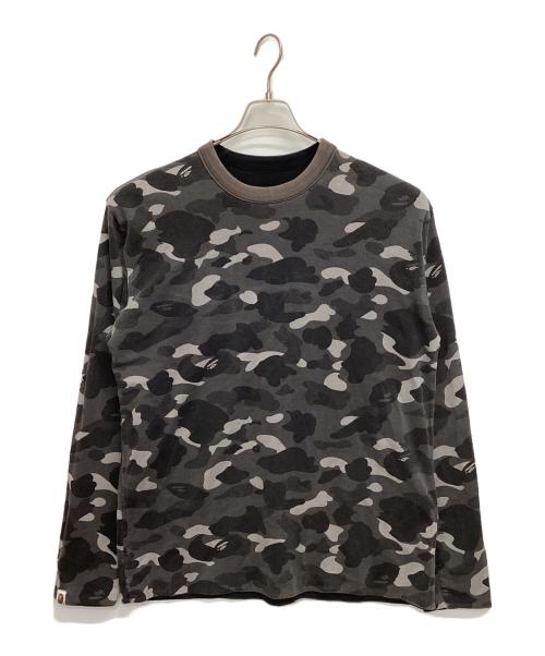 A BATHING APE（アベイシングエイプ）A BATHING APE (アベイシングエイプ) 長袖カットソー ブラック サイズ:記載なしの古着・服飾アイテム