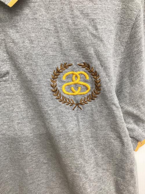 stussy（ステューシー）stussy (ステューシー) ポロシャツ グレー サイズ:Ｌの古着・服飾アイテム