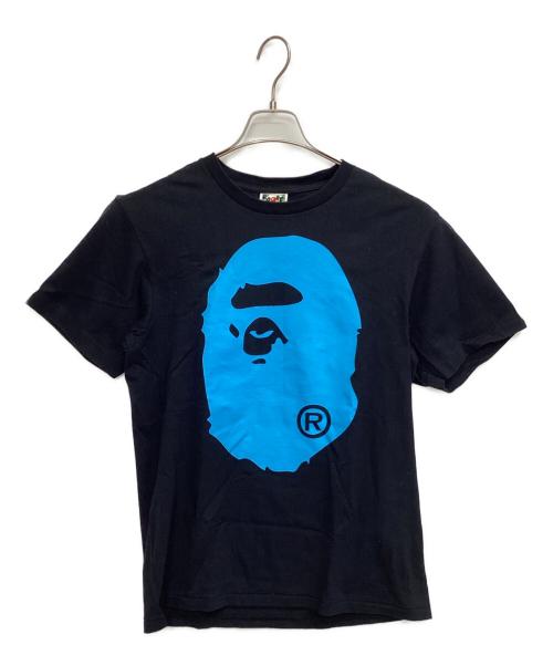 A BATHING APE（アベイシングエイプ）A BATHING APE (アベイシングエイプ) 半袖カットソー ブラック×ブルー サイズ:Ｍの古着・服飾アイテム