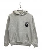 stussyステューシー）の古着「プルオーバーパーカー」｜グレー