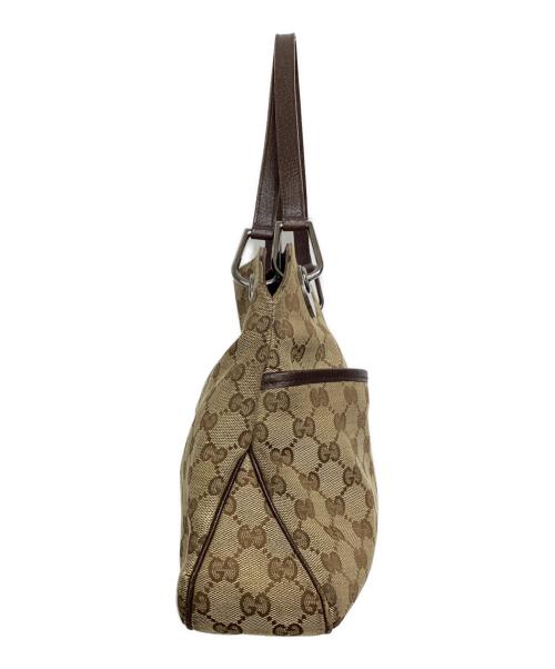 GUCCI（グッチ）GUCCI (グッチ) トートバッグ GGキャンバス ブラウンの古着・服飾アイテム
