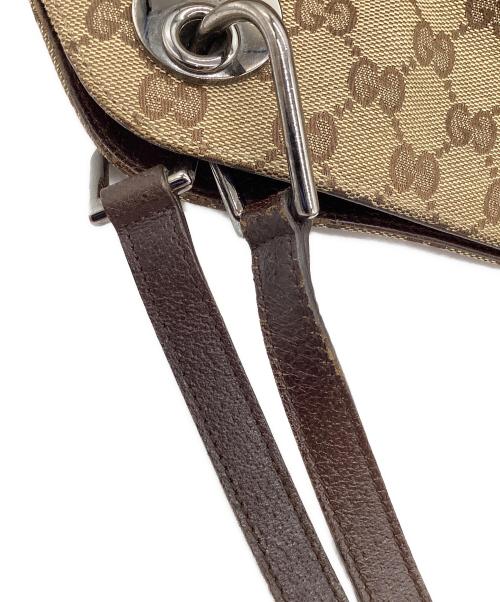 GUCCI（グッチ）GUCCI (グッチ) トートバッグ GGキャンバス ブラウンの古着・服飾アイテム