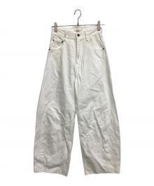 COLLAGE GALLARDAGALANTE（コラージュ ガリャルダガランテ）の古着「デニムパンツ」｜ホワイト