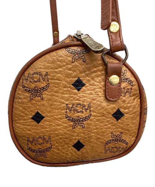 MCM（エムシーエム）MCM (エムシーエム) ミニボストンショルダーバッグ ブラウンの古着・服飾アイテム