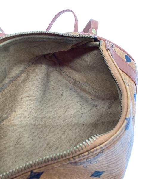 MCM（エムシーエム）MCM (エムシーエム) ミニボストンショルダーバッグ ブラウンの古着・服飾アイテム