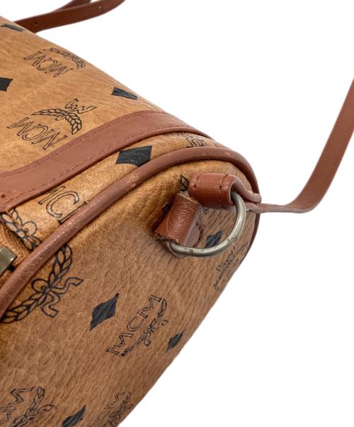 MCM（エムシーエム）MCM (エムシーエム) ミニボストンショルダーバッグ ブラウンの古着・服飾アイテム