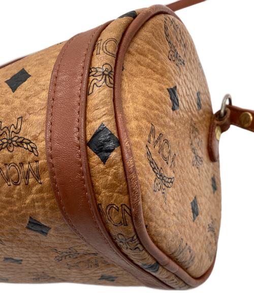 MCM（エムシーエム）MCM (エムシーエム) ミニボストンショルダーバッグ ブラウンの古着・服飾アイテム