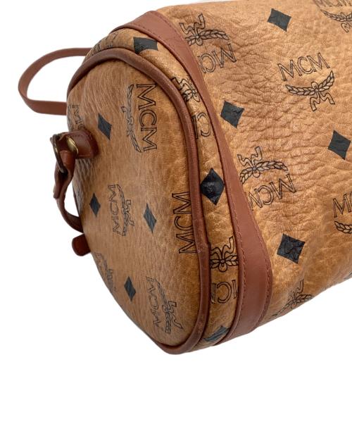 MCM（エムシーエム）MCM (エムシーエム) ミニボストンショルダーバッグ ブラウンの古着・服飾アイテム