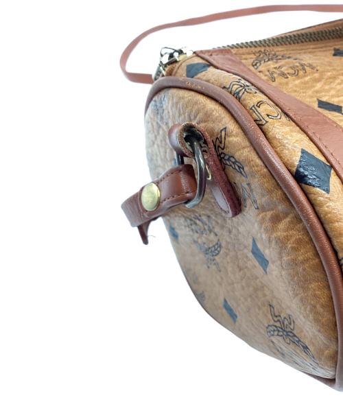MCM（エムシーエム）MCM (エムシーエム) ミニボストンショルダーバッグ ブラウンの古着・服飾アイテム