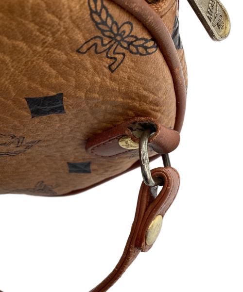 MCM（エムシーエム）MCM (エムシーエム) ミニボストンショルダーバッグ ブラウンの古着・服飾アイテム