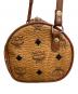 中古・古着 MCM (エムシーエム) ミニボストンショルダーバッグ ブラウン：15000円