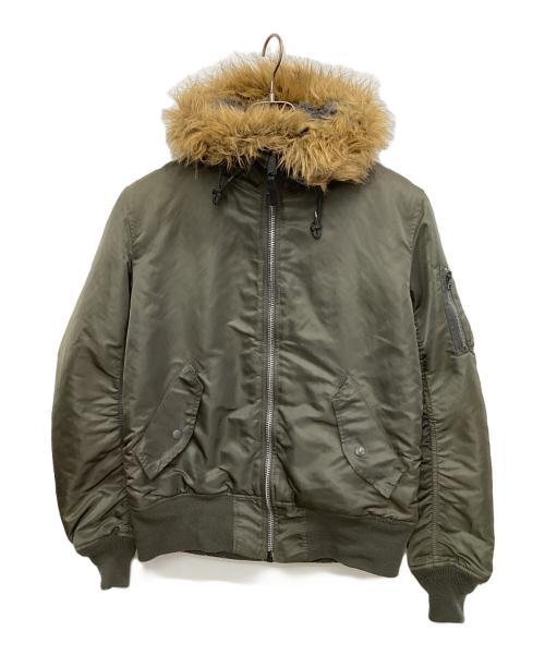 ALPHA INDUSTRIES（アルファインダストリーズ）ALPHA INDUSTRIES (アルファインダストリーズ) MA-1ジャケット カーキ サイズ:Ｌの古着・服飾アイテム