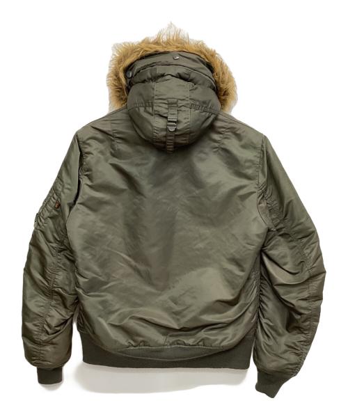 ALPHA INDUSTRIES（アルファインダストリーズ）ALPHA INDUSTRIES (アルファインダストリーズ) MA-1ジャケット カーキ サイズ:Ｌの古着・服飾アイテム